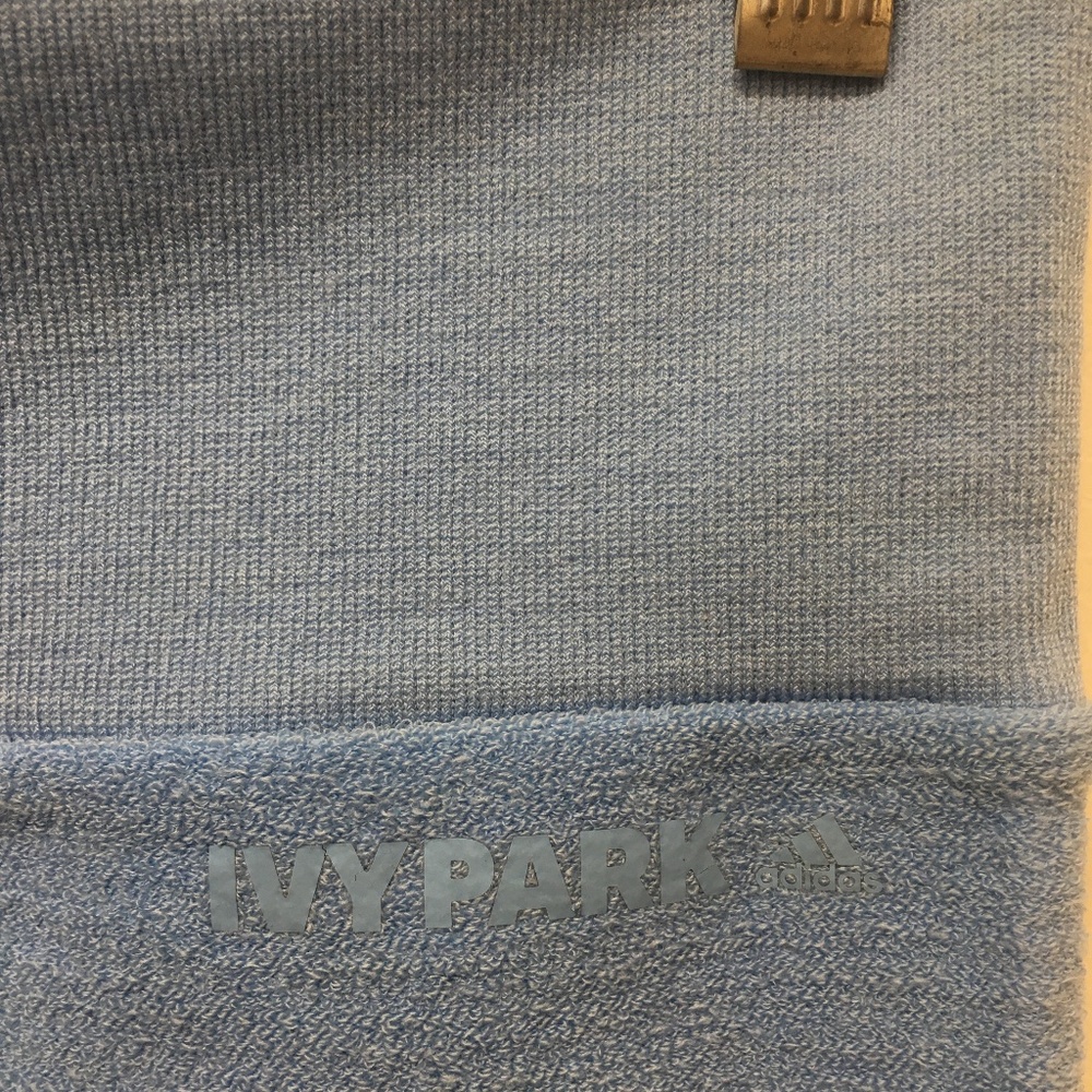 NWT Ivy Park x Adidas Light Blue 3 Stripes Terry Tight Legging - Picture 11 of 11